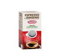 54 cialde CRASTAN Espresso al ginseng per macchine espresso Compostabili