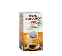 CRASTAN 1870 - Cialde ESE Compostabili - Orzo Biologico - Box da 18 Cialde - Compatibili con Macchine Espresso - Naturalmente privo di Caffeina e di Zuccheri