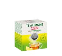 CRASTAN 1870 - Cialde ESE Compostabili - Tè al Limone - Box da 18 Cialde - Compatibili con Macchine Espresso - Privo di zuccheri