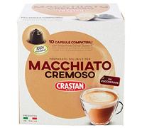 Crastan Capsule Compatibili Dolce Gusto - Caffe macchiato cremoso - 6 confezioni da 10 capsule [60 capsule]