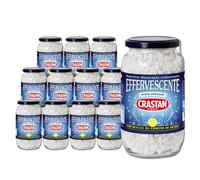 Crastan Preparato granulare per bevanda effervescente, con succo Limone - 12 vasetti da 250g [tot. 3kg]