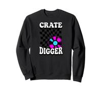 Crate Digger Retro Vinyl Record Collector Audiophile DJ Felpa
