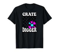 Crate Digger Retro Vinyl Record Collector Audiophile DJ Maglietta