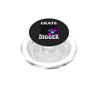 Crate Digger Retro Vinyl Record Collector Audiophile DJ PopSockets PopGrip per MagSafe