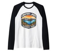 Crater Lake National Park Souvenir Oregon Memorabilia Escursioni Maglia con Maniche Raglan