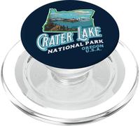 Crater Lake National Park - Vintage Oregon Retro PopSockets PopGrip per MagSafe