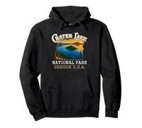 Crater Lake National Park Vintage Oregon Traveling Lover Felpa con Cappuccio