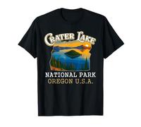 Crater Lake National Park Vintage Oregon Traveling Lover Maglietta