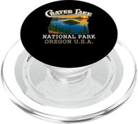 Crater Lake National Park Vintage Oregon Traveling Lover PopSockets PopGrip per MagSafe