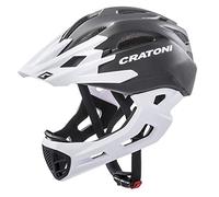 Cratoni 112401e3, Casco da Bicicletta Unisex Adulto, Nero/Bianco Opaco, L/XL