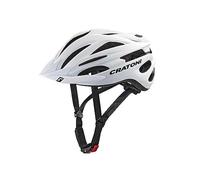 Cratoni 113003C2, Pacer+, Casco da Bicicletta. Unisex-Adulto, Bianco Opaco, S/M