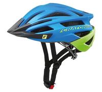 Cratoni 718184VAR, Casque Agravic VTT Bleu/Vert Lime Mat T.L/XL 58-62, Materiale della Bicicletta Unisex-Adulto, AZU/LIM
