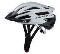 Cratoni Agravic, casco da bicicletta, bianco/nero 54-58cm White-Black Glossy