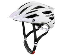 Cratoni Agravic Casco da Bicicletta, Unisex, 111003B2, Bianco Lucido, L XL