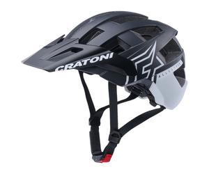 Cratoni Allset Pro, casco da bicicletta, nero opaco/bianco 54-58cm White-Black Matt