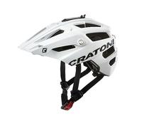Cratoni AllTrack, Casco Unisex-Adulto, Bianco, S/M | 54-58cm