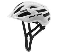 Cratoni C-Boost, casco da bicicletta, bianco opaco 54-58cm White Matt