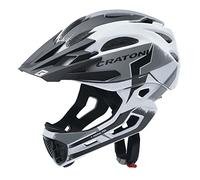 Cratoni C- Maniac PRO, Casco Unisex Adulto, Bianco/Nero Opaco, M
