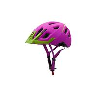 Cratoni Casco da Bicicletta Maxster PRO per Bambini, Colore Rosa/Lime Opaco, S-M