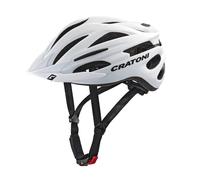 Cratoni Casco MTB Pacer S/M 54-58 con RLS Bianco Opaco