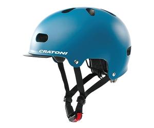 Cratoni Casco unisex giovanile C-mate, blu opaco, M