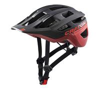 Cratoni Helmets Allrace, Casco da Bicicletta Unisex-Adulto, Nero/Rosso, M-L 56-61