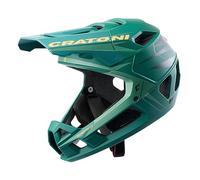 Cratoni Interceptor, Casco Unisex-Adulto, Verde/Arancione Fluo Opaco, L