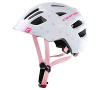 Cratoni Maxster, casco da bicicletta, bianco/rosa 46-51cm Heart Rose Glossy