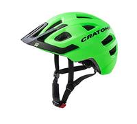 Cratoni Maxster PRO Casco da Bicicletta, 111608C2, Lime/Black Matt, S/M Unisex Bambini