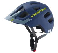 Cratoni Maxster Pro, casco da bicicletta, blu scuro 46-51cm Denim Matt
