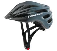 Cratoni Pacer JR, casco da bicicletta, nero/grigio opaco 50-55cm Black-Grey Matt