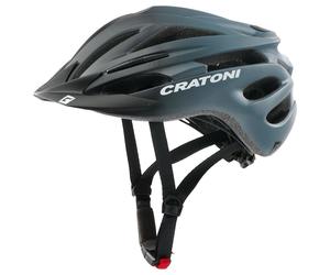 Cratoni Pacer JR, casco da bicicletta, nero/grigio opaco 54-58cm Black-Grey Matt