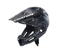 Cratoni Unisex - Adulto C-maniac Helmet, Nero/Antracite Opaco, M EU