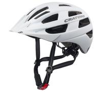Cratoni Velo-X, casco da bicicletta, bianco opaco 56-60cm White Matt