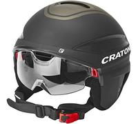 Cratoni Vigor Casco da Bicicletta, 111101A4, Black, XL (60-61 cm) Unisex Adulto, Nero