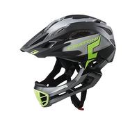 Cratoni W2015057981, Maniac PRO MTB-Casco Giallo e Blu Gloss 2020, Nero-Verde, S-M (52-56 cm) Unisex Adulto, NEG/LIM, 52-56