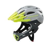 Cratoni W2015059110, Casco da Bici C-Maniac, Grigio-Verde, S-M (52-56 cm) Uomo, Gri/LIM, 52-56