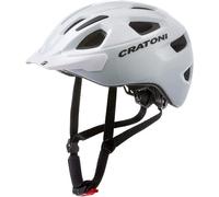Cratoni W2015085100, Casco da Bicicletta Unisex Adulto, Bianco, 53-59