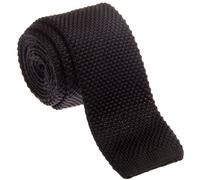 Cravatta a maglia Retreez, modello Vintage, stile Casual elegante, da uomo 5,1cm, in vari colori Black Taglia unica