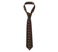 Cravatta April Fool'S Day Funny Black Cravattino Lavoro 143Cm