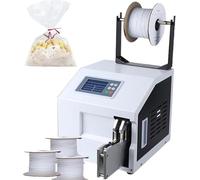 Cravatta automatica a torsione elettrica, per alimenti e artigianato, include fascette metalliche da 300 m, velocità regolabile per una facile legatura