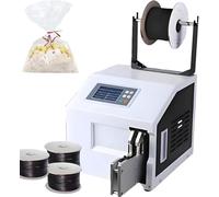 Cravatta automatica a torsione elettrica, per alimenti e artigianato, include fascette metalliche da 300 m, velocità regolabile per una facile legatura