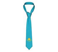 Cravatta Bandiera Del Kazakistan Seta Cravattino Per Completo Regolabile Neckties Per Affari Matrimoni Festa
