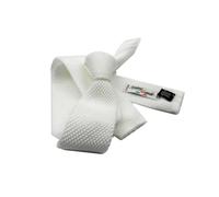 CRAVATTA BIANCA MAGLIA tricot White NEW skinny TIE