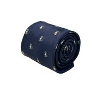 Cravatta Blu Navy Frederick Thomas Con Design Di Procione Trash Panda