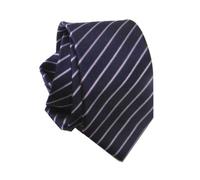 CRAVATTA BLU TIE A RIGHETTE FINI LILLA BIANCO CLASSICO INTRAMONTABILE TOP QUAL