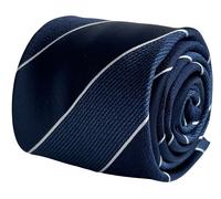 Cravatta Classica A Righe Blu Medio Navy Da Uomo Di Frederick Thomas