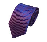 Cravatta classica a strisce cravatta di partito uomini cravatta cravatta di uomini di nozze cravatta tessuta cravatte seta blu, multicolore, Taglia unica