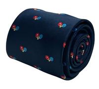 Cravatta Classica Blu Navy Da Uomo Con Design Di Racchetta Da Ping Pong