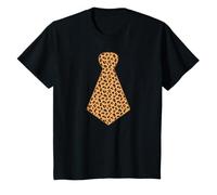 Cravatta con stampa leopardata, divertente design con animali per bambini piccoli Maglietta